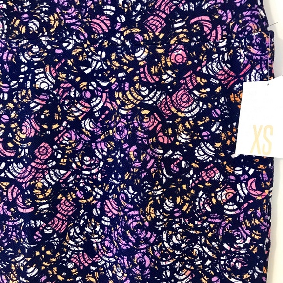 LuLaRoe Cassie Skirt / Deep Colorful Pattern / XS - Picture 2 of 2